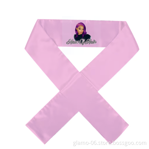 best selling  scarf for women satin hair edge wraps frontal wrap with own logo